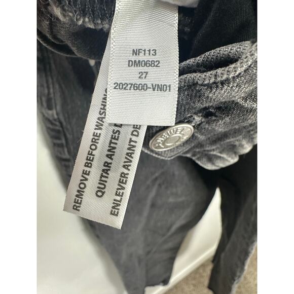 Madewell Women's Washed Black The Perfect Vintage Straight Denim Jeans size 27 - Picture 8 of 13